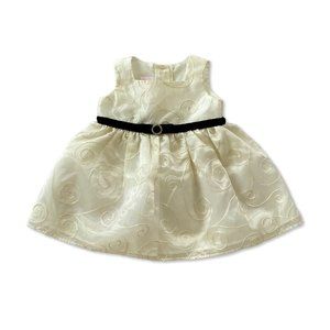 EUC La Princess Formal Ivory/Off-White Dress - Baby Girl's Size 6-9 Months